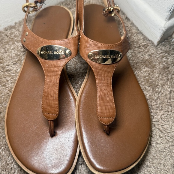 Michael Kors - Brown/Gold Sandals - Picture 1 of 4